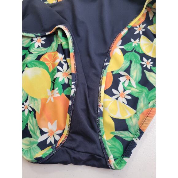 Old Navy Yellow Orange Citrus 2-Piece Bathing Suit Swim Swimsuit Women's Size XL - Picture 12 of 16